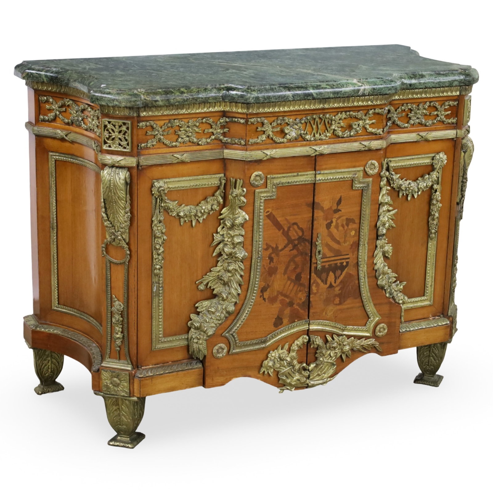 LOUIS XVI STYLE M/T COMMODE, MANNER OF RIESENER (1 of 5)