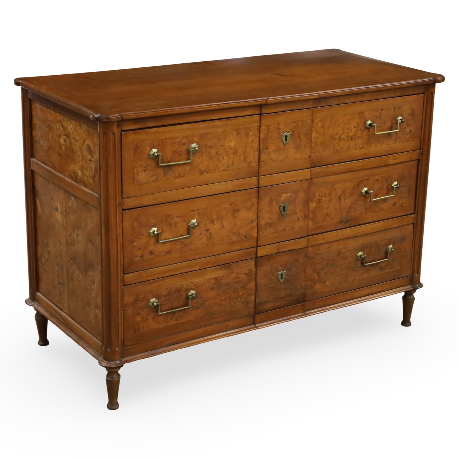 LOUIS XVI STYLE WALNUT COMMODE, 19TH C. (1 of 6)