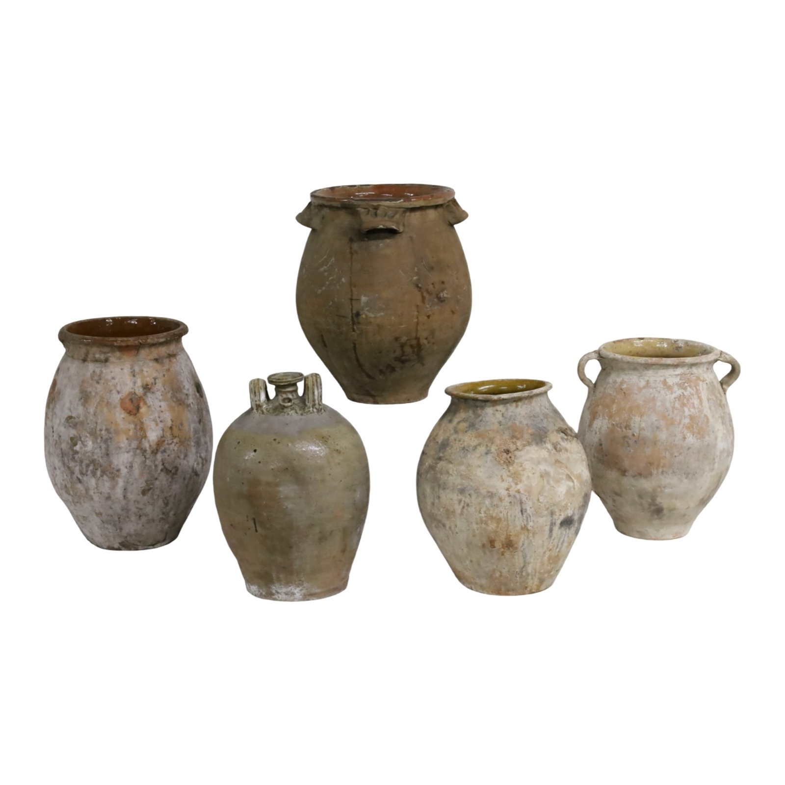 5PC ANTIQUE FRENCH TERRA COTTA STONEWARE (1 of 7)