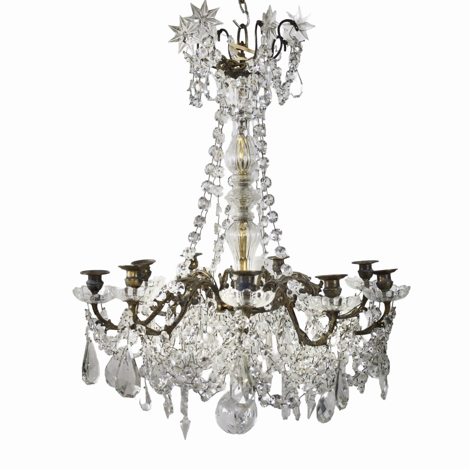 FRENCH EIGHT-LIGHT CRYSTAL CHANDELIER (1 of 2)
