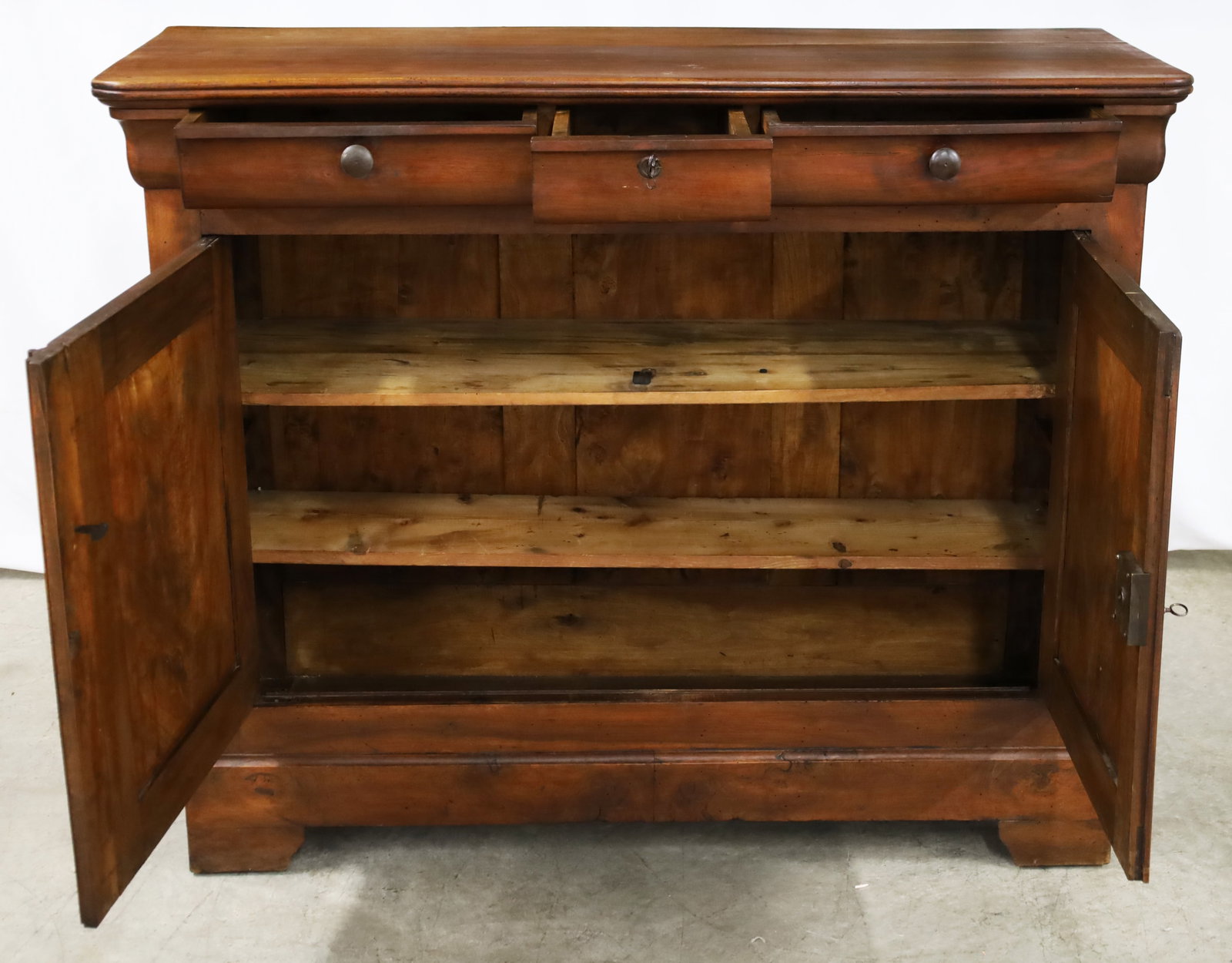 LOUIS PHILIPPE WALNUT BUFFET - 4