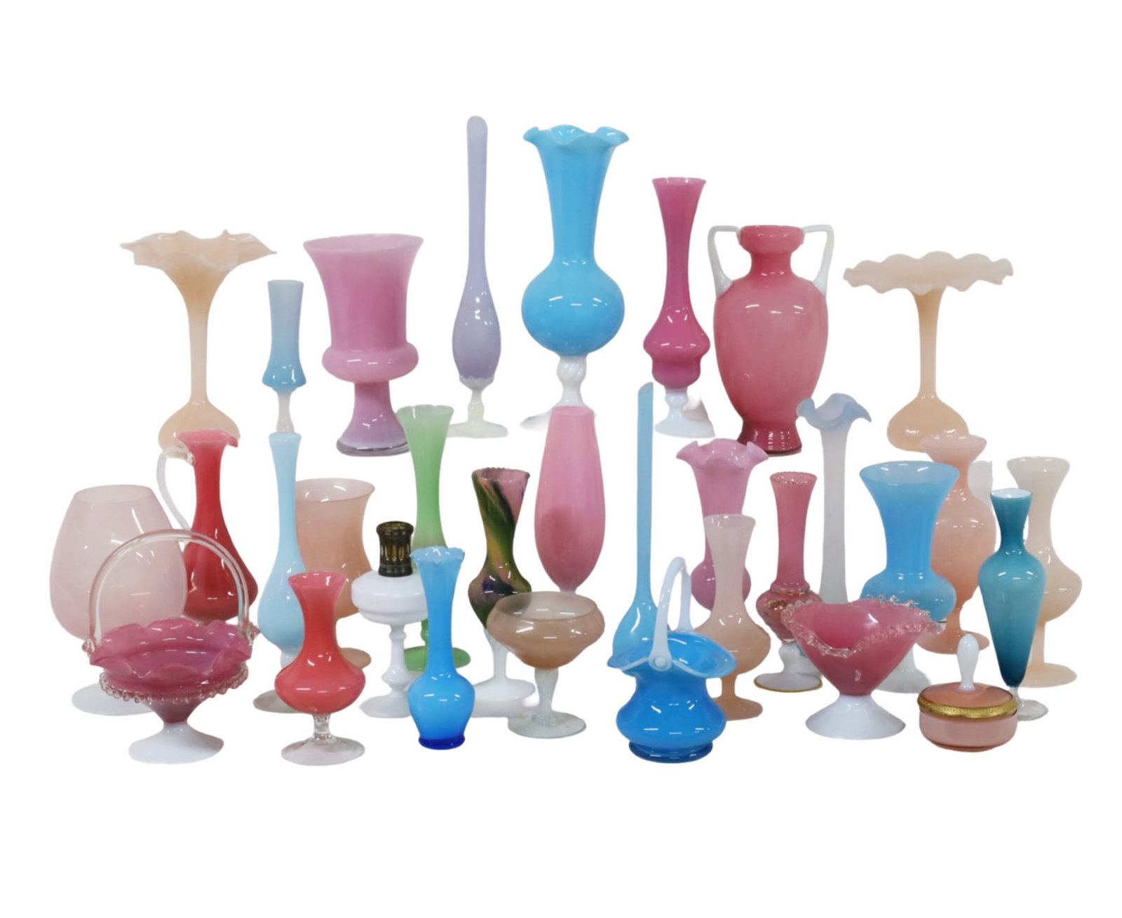 32PC LOT OF FRENCH ART GLASS (1 of 5)