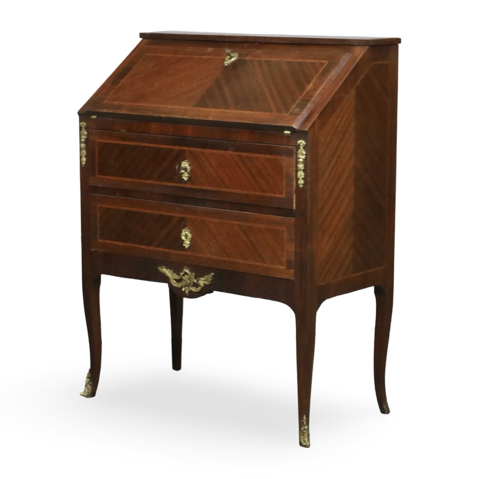 FRENCH LOUIS XV STYLE MARQUETRY SECRETARY (1 of 7)