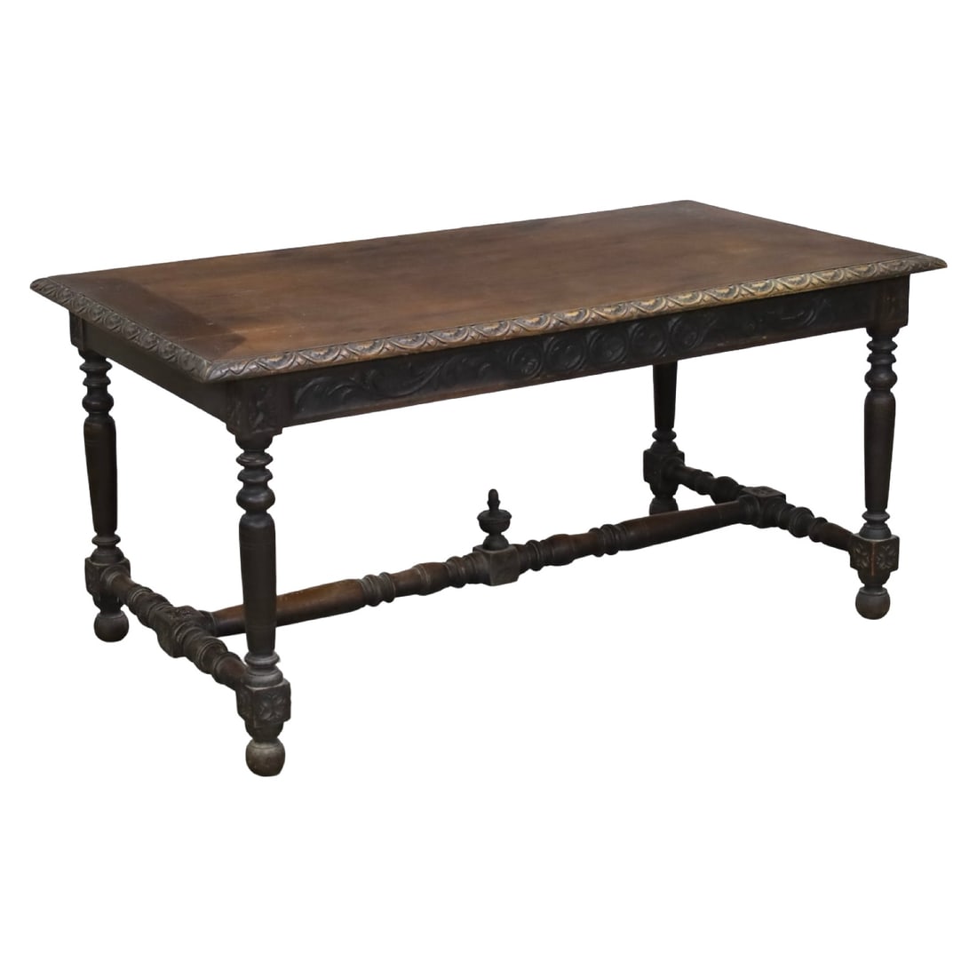 FRENCH STYLE PARTNER'S LIBRARY TABLE - 2