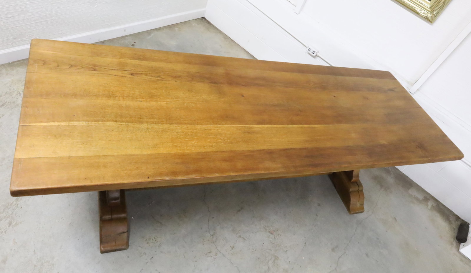 FRENCH OAK MONASTERY TABLE - 4