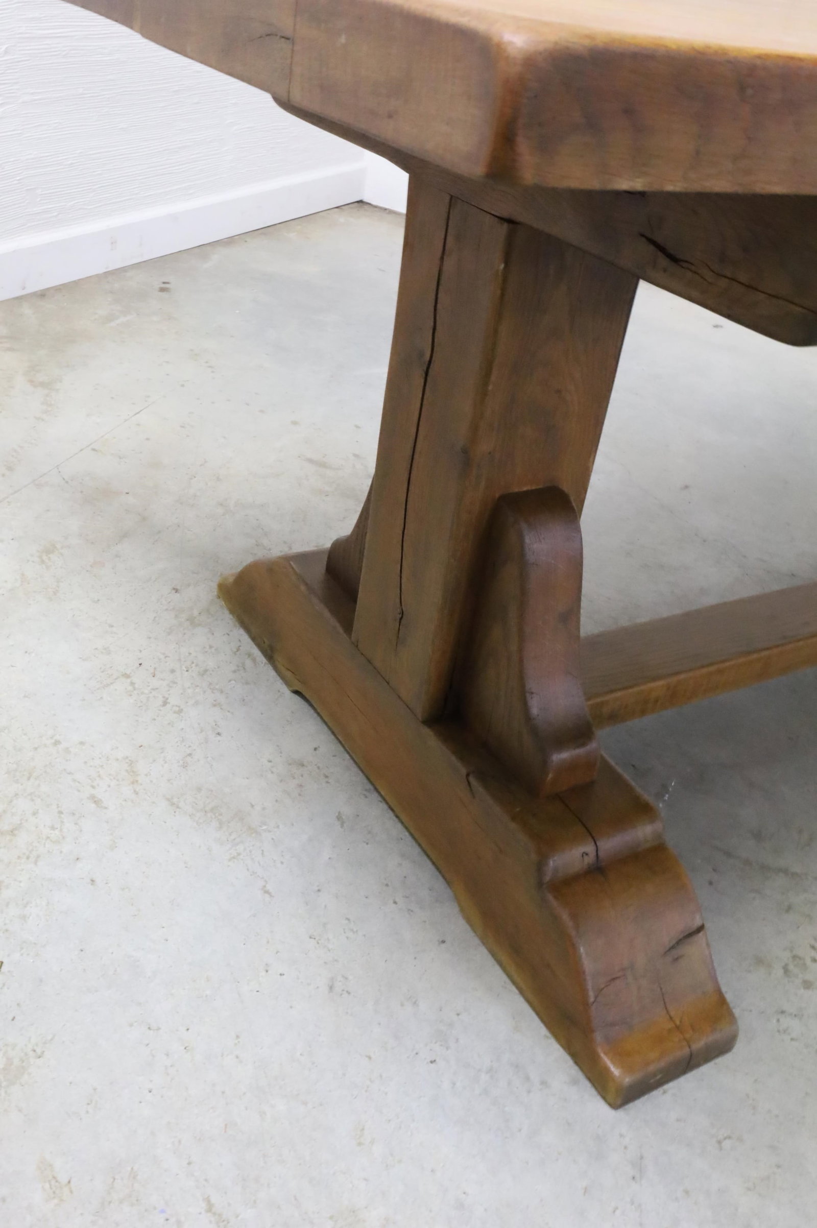 FRENCH OAK MONASTERY TABLE - 5