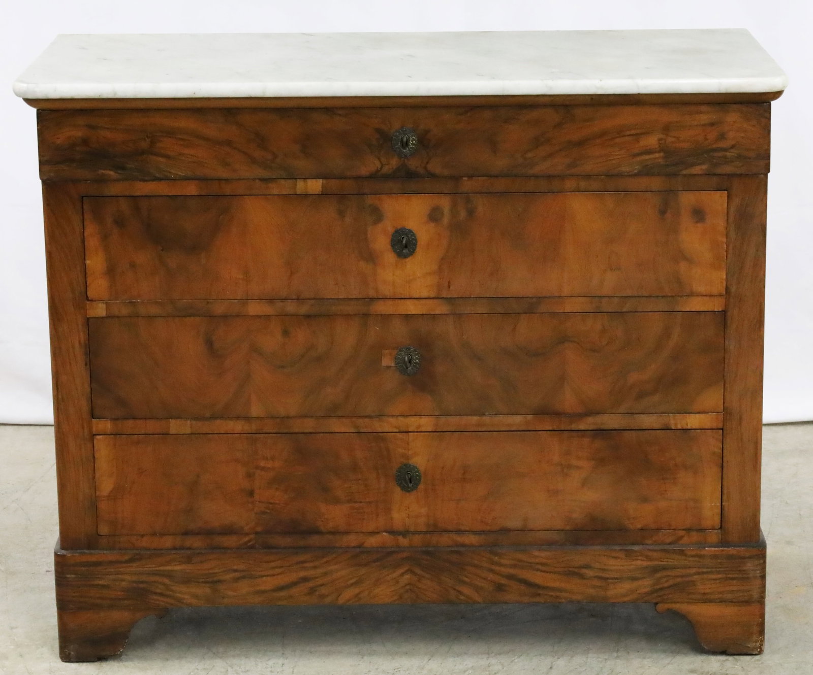 LOUIS PHILIPPE WALNUT COMMODE - 2