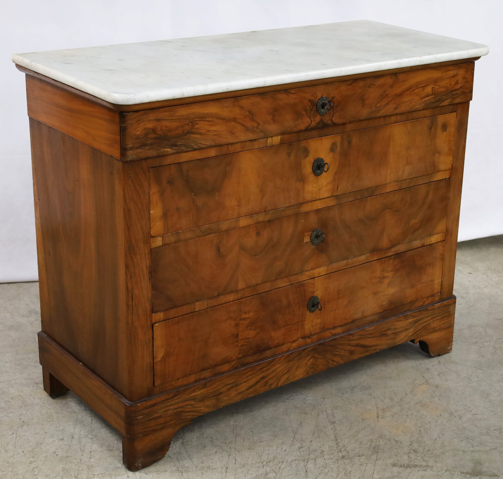 LOUIS PHILIPPE WALNUT COMMODE - 3