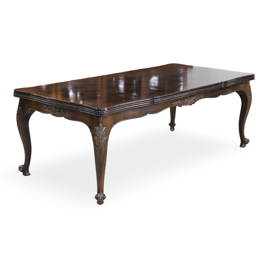 LOUIS XV STYLE PARQUETRY WALNUT DINING TABLE (1 of 5)