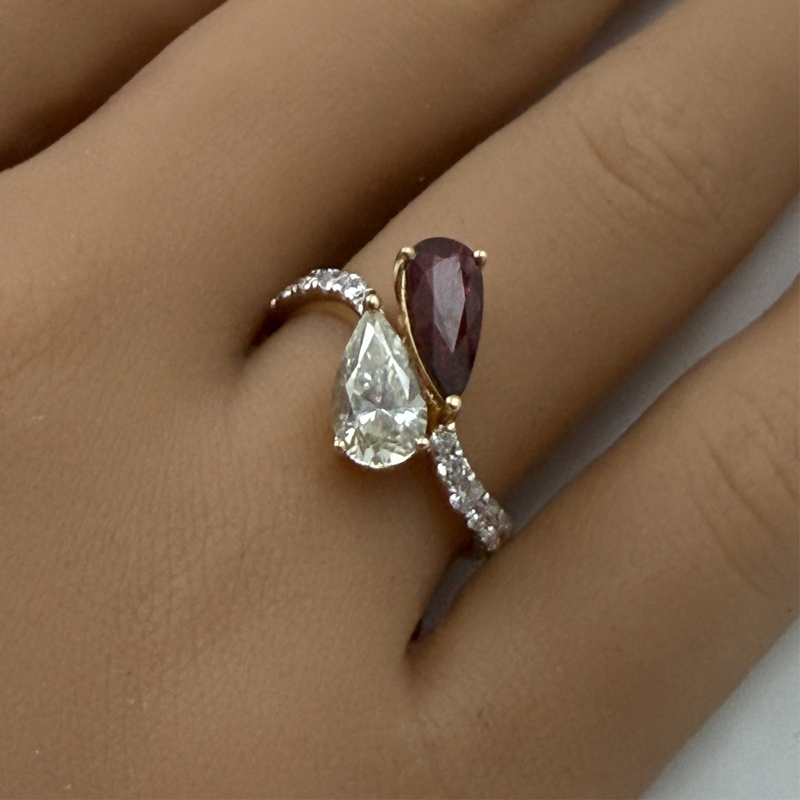 18K RUBY AND DIAMOND RING,GIA - 2