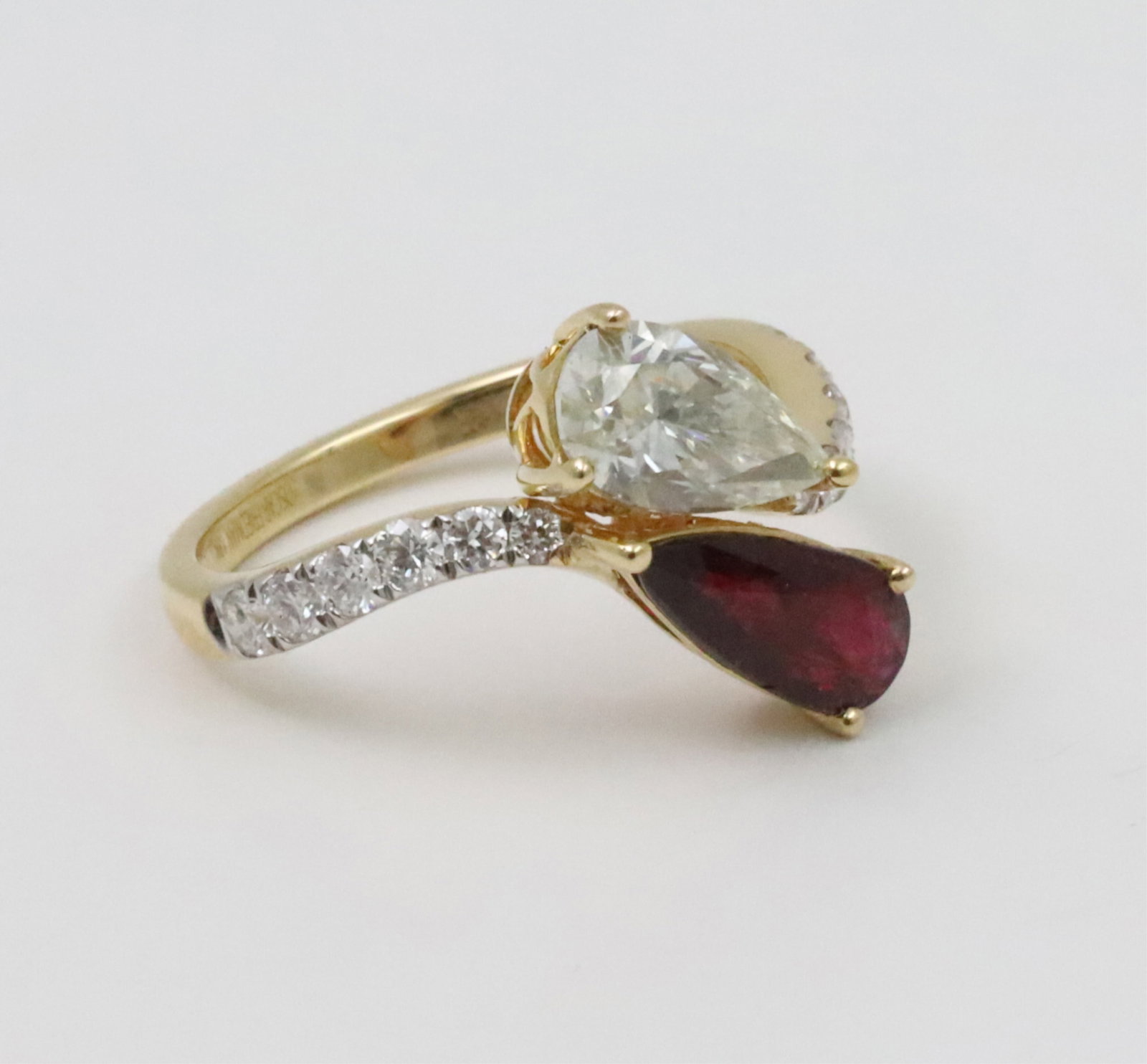 18K RUBY AND DIAMOND RING,GIA - 4