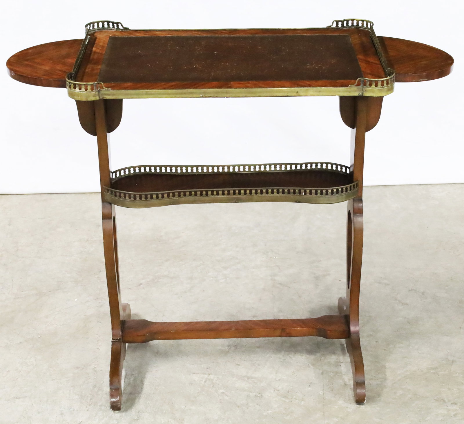 NAPOLEAN III MAHOGANY TRAY TOP SIDE TABLE - 2