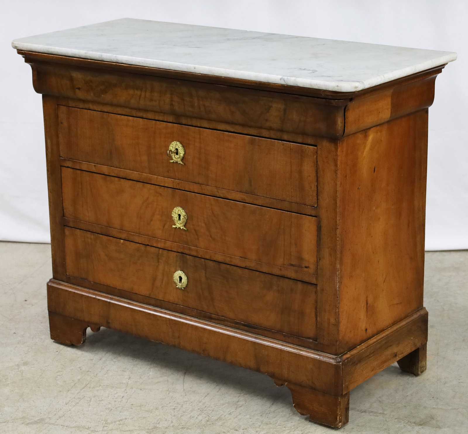 LOUIS PHILIPPE WALNUT COMMODE - 2