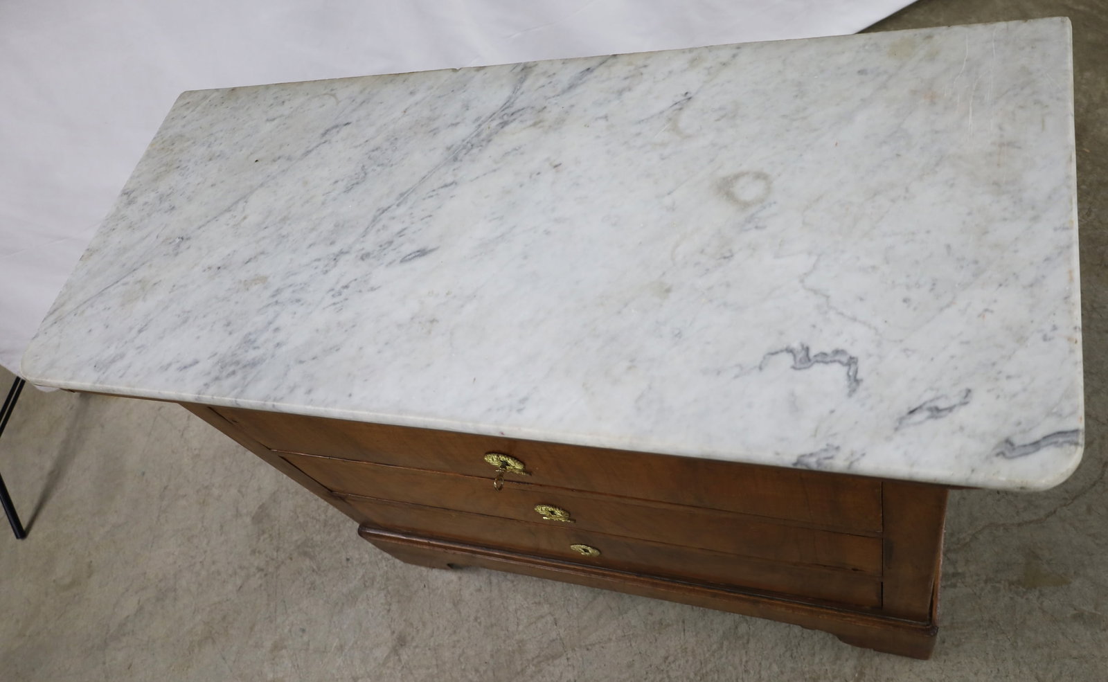LOUIS PHILIPPE WALNUT COMMODE - 4