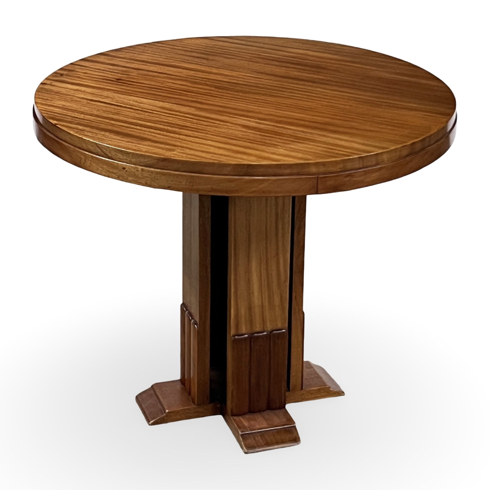FRENCH ART DECO MAHOGANY PEDESTAL TABLE (1 of 3)