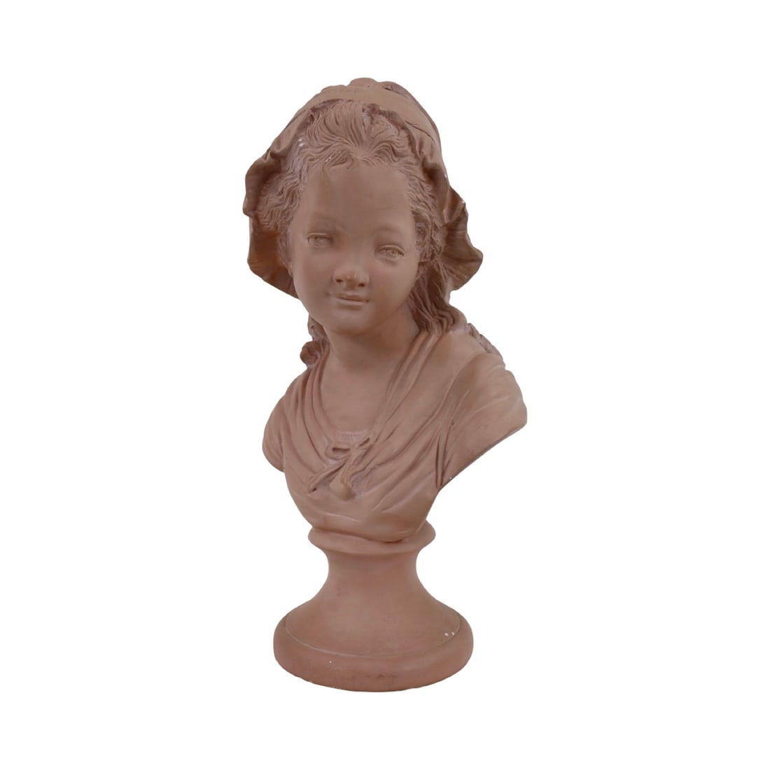 DECORATIVE PLASTER BUST OF YOUNG GIRL (1 of 3)