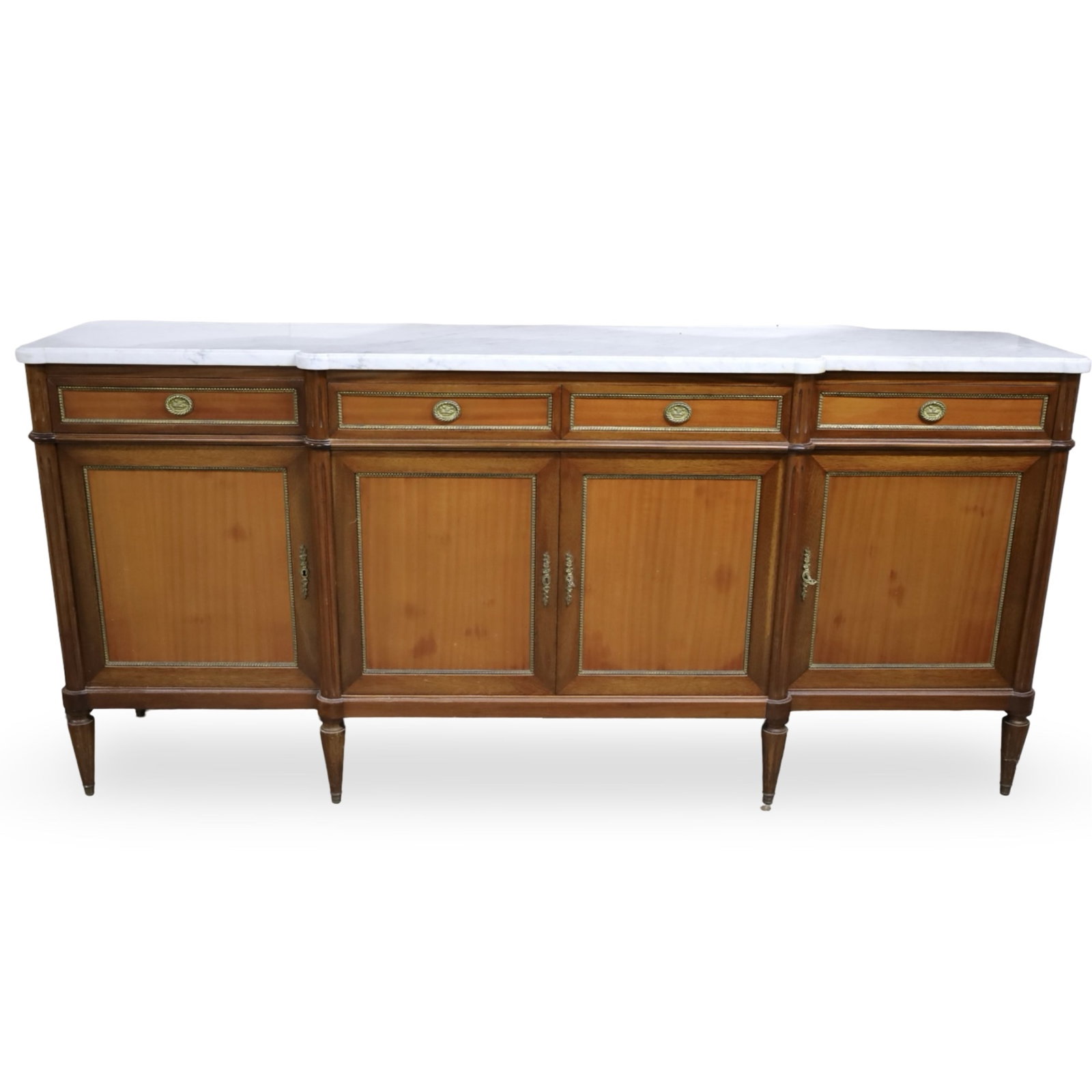 LOUIS XVI STYLE MARBLE TOP SIDEBOARD (1 of 4)