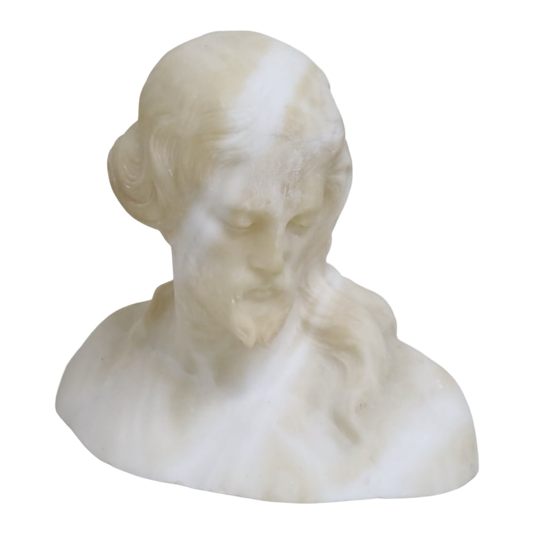 FRENCH MARBLE TABLE BUST OF THE CHRIST (1 of 5)