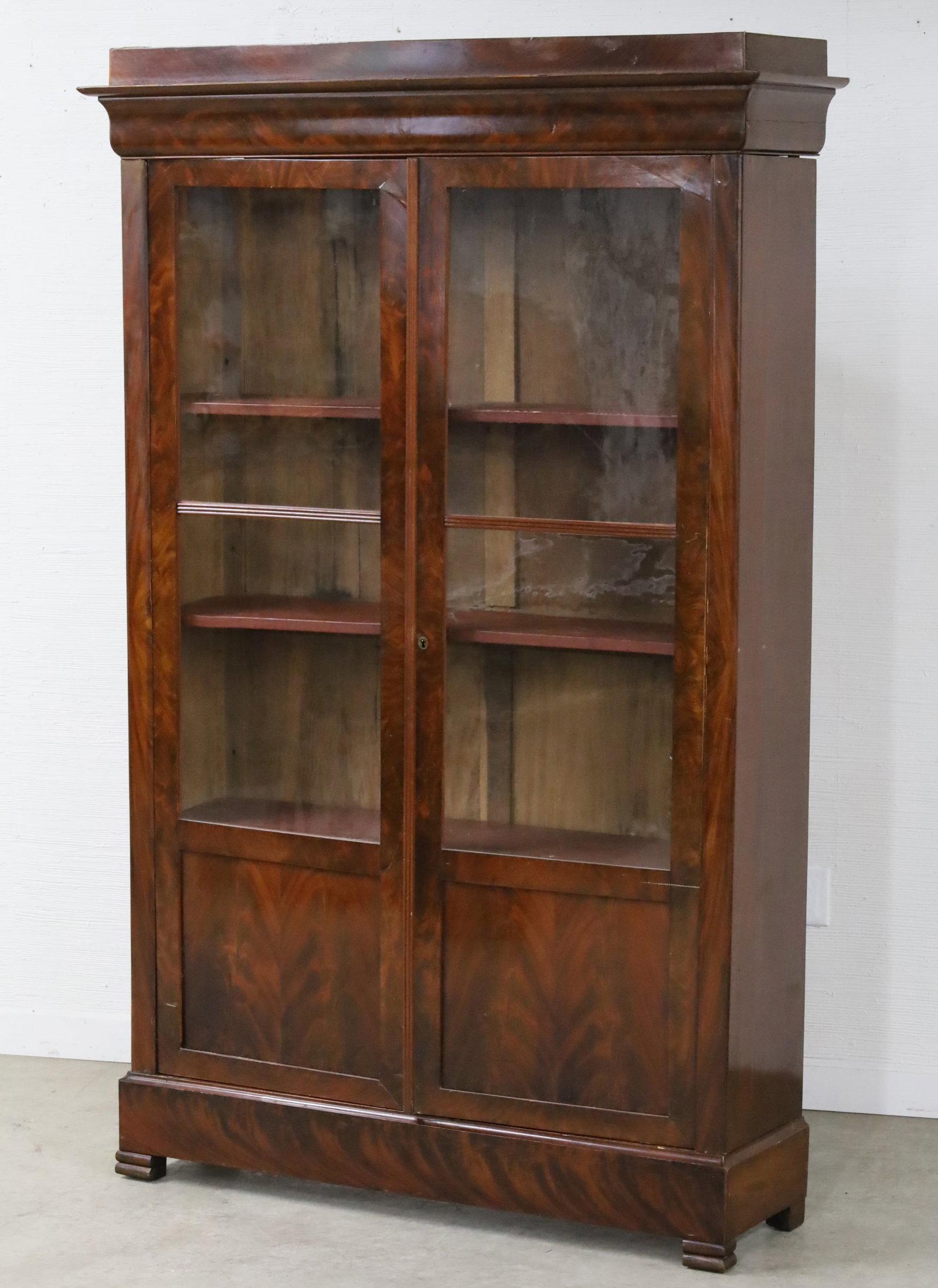 LOUIS PHILIPPE MAHOGANY BOOKCASE (1 of 2)