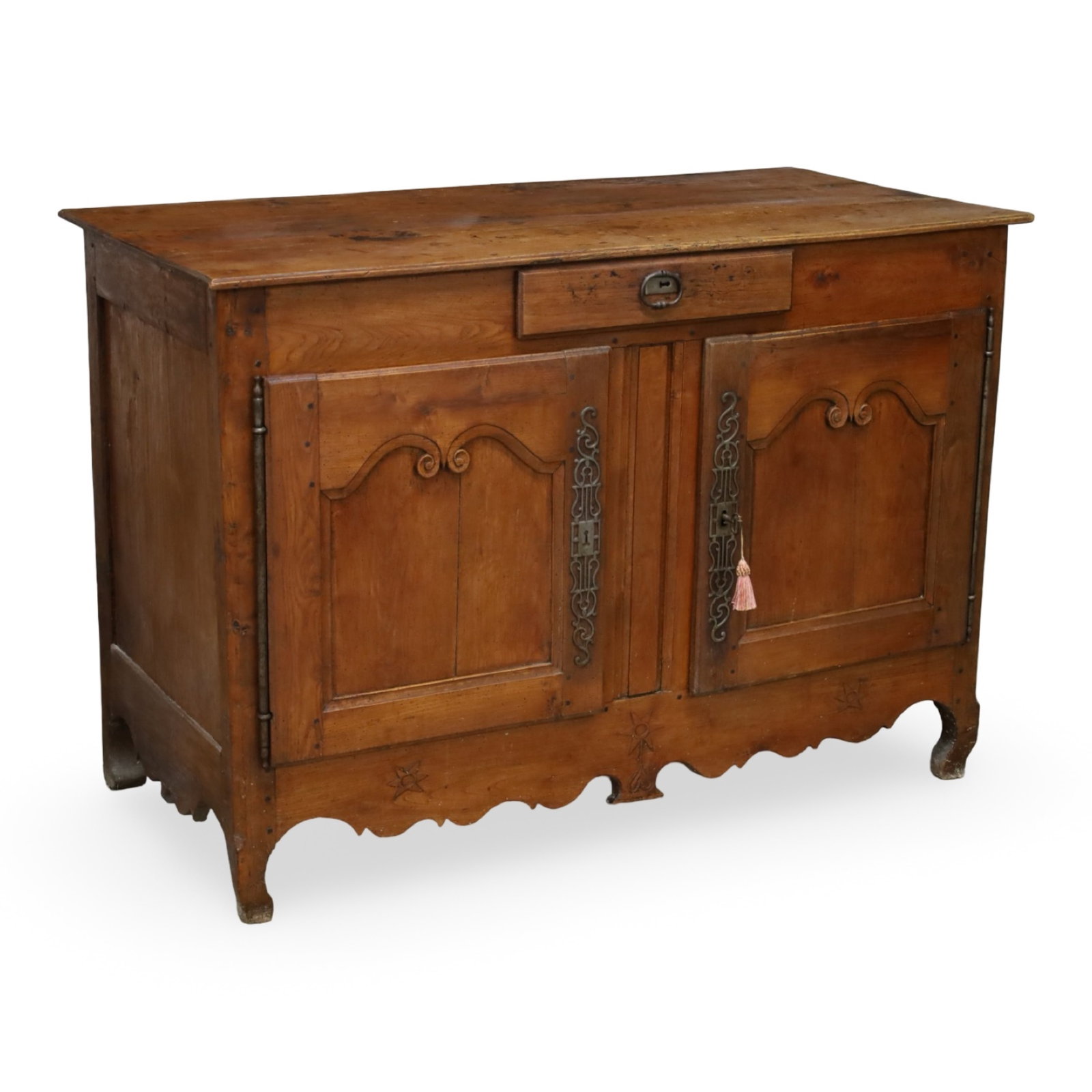 FRENCH PROVINCIAL WALNUT TWO-DOOR BUFFET (1 of 6)
