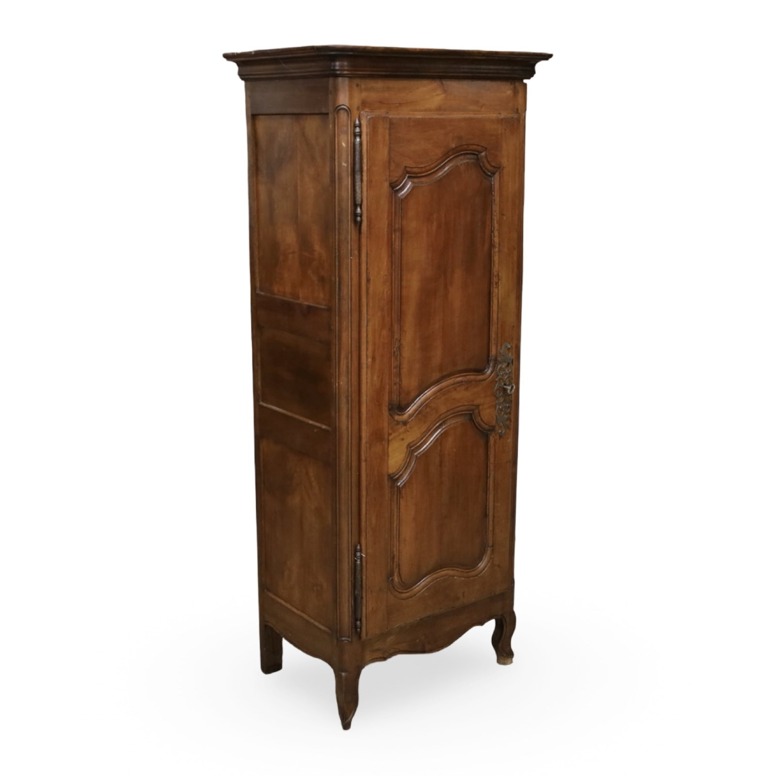 FRENCH PROVINCIAL WALNUT SINGLE-DOOR ARMOIRE (1 of 5)