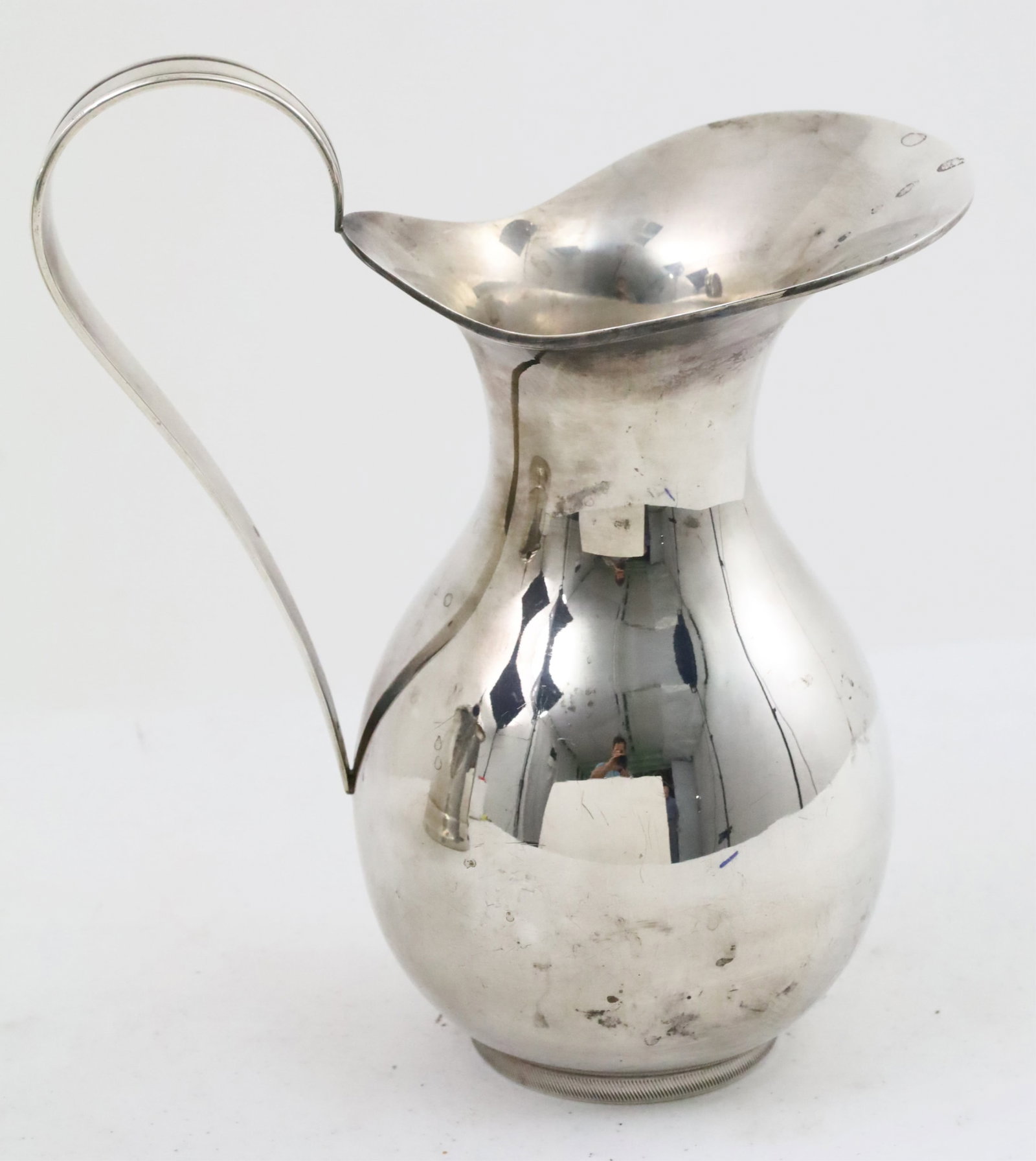 TWO SILVER PLATE TEA PITCHERS - 3