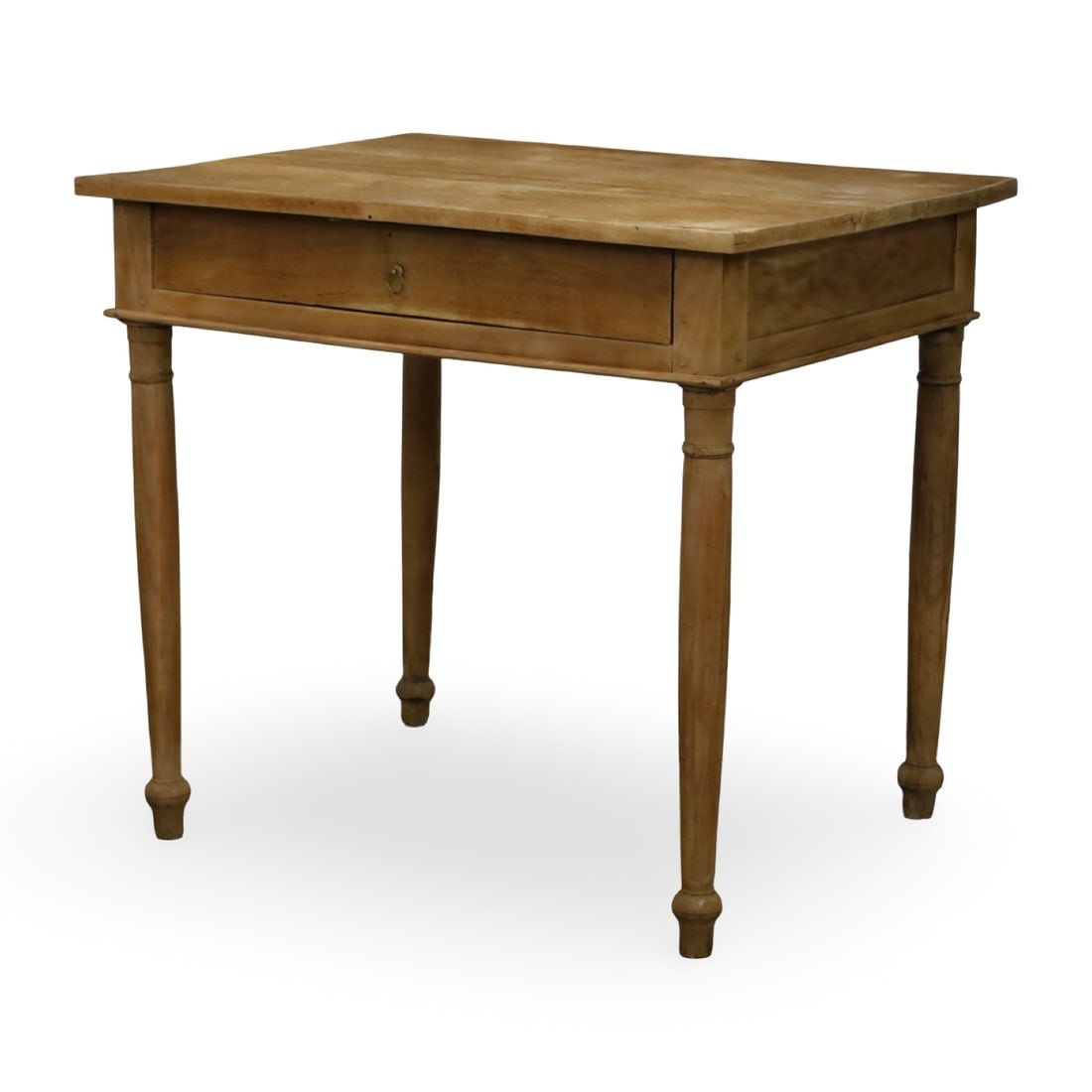FRENCH PROVINCIAL BLEACHED WALNUT ONE-DRAWER TABLE - 2