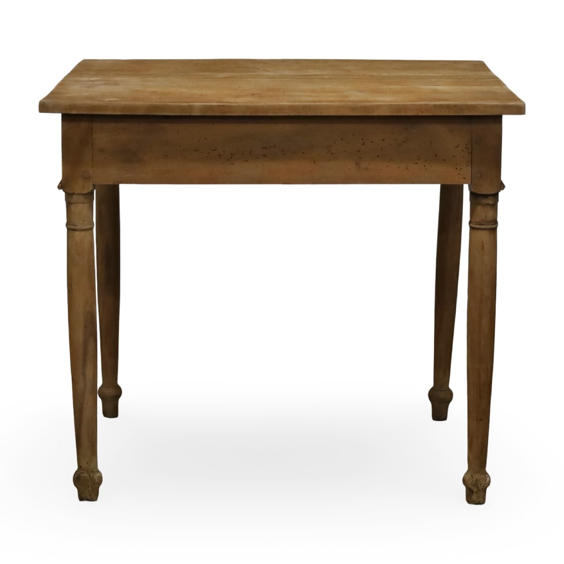 FRENCH PROVINCIAL BLEACHED WALNUT ONE-DRAWER TABLE - 3