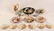 MISCELLANEOUS LOT OF 14 PIECES OF HAND PAINTED FRENCH