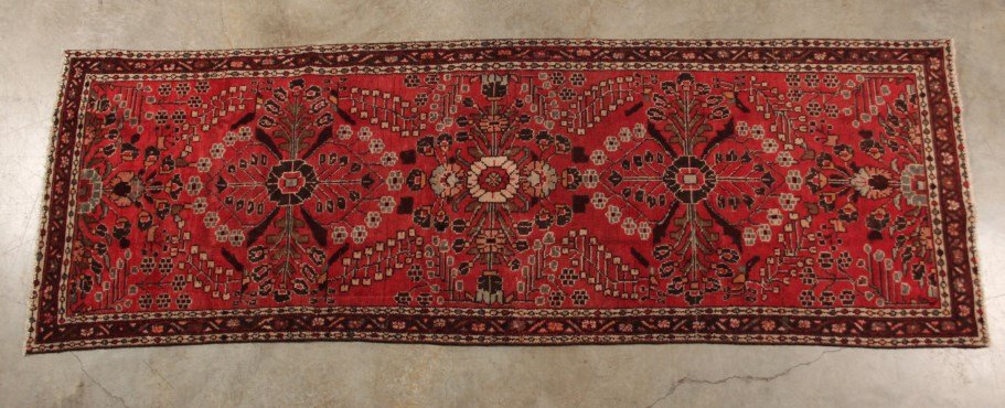ORIENTAL RUG 3' 4" X 9' 10" HAMEDAN: ORIENTAL RUG 3' 4" X 9' 10" HAMEDAN