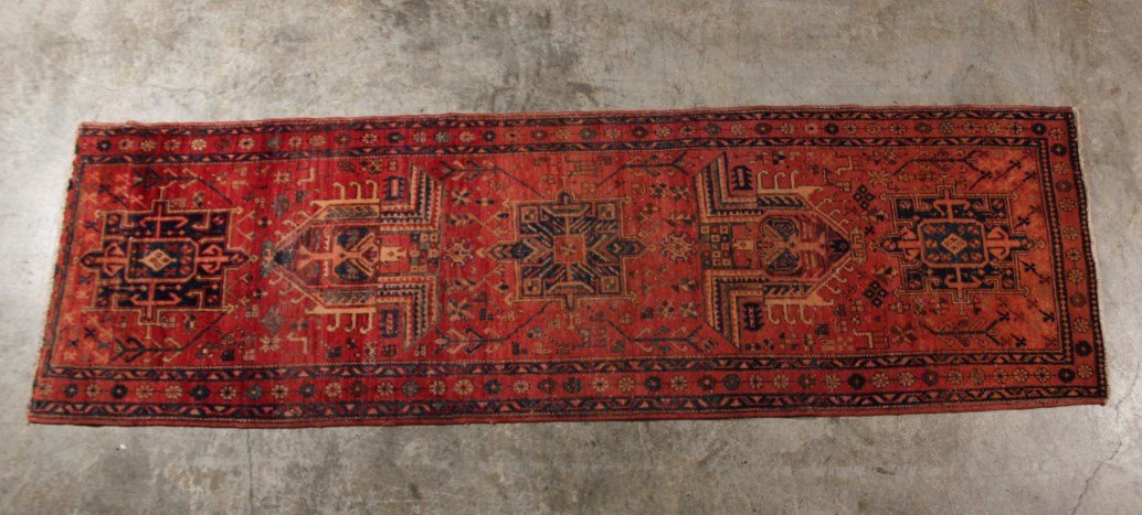 ORIENTAL RUG 3'2" X 10'2" KARAJEH: ORIENTAL RUG 3'2" X 10'2" KARAJEH