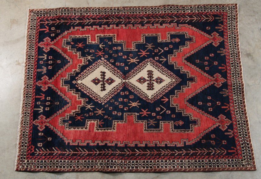 ORIENTAL RUG 5'2" X 6'6" SEERJON: ORIENTAL RUG 5'2" X 6'6" SEERJON