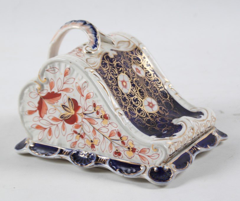 ENGLISH DERBY DECORATED COVERED CHEESE DISH: ENGLISH DERBY DECORATED COVERED CHEESE DISH; 6.5"H X 8"W X 6"D