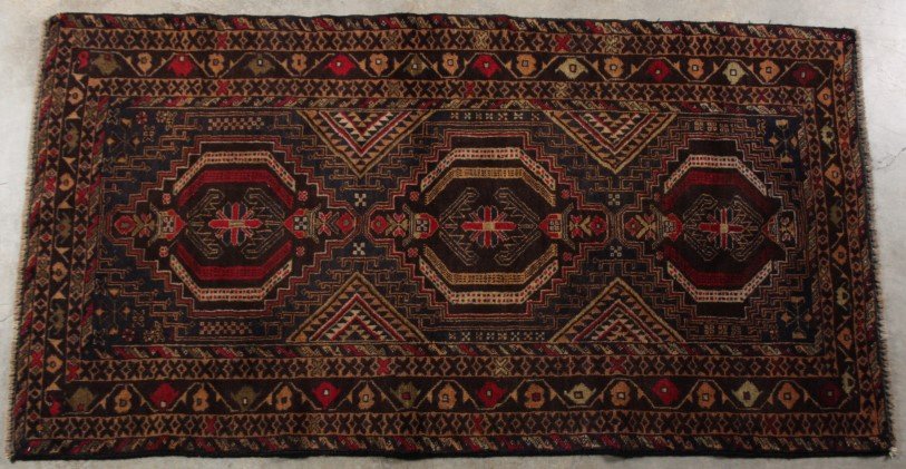 ORIENTAL RUG 3'8" X 6'10" MEHRABAN: ORIENTAL RUG 3'8" X 6'10" MEHRABAN