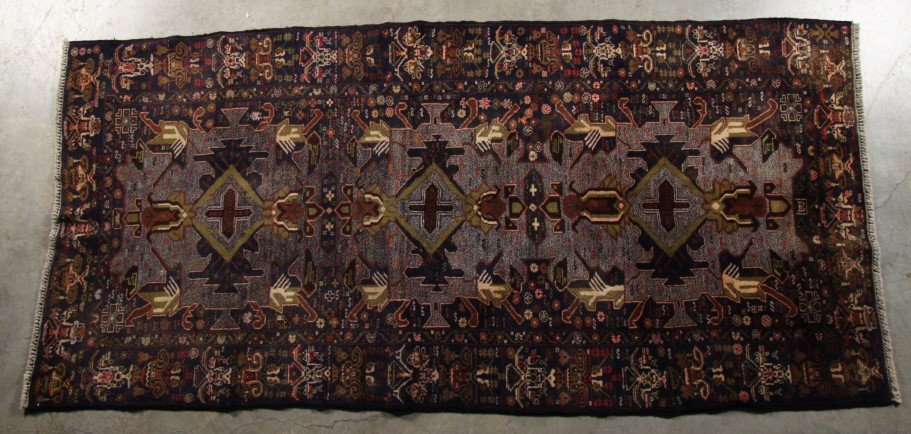 ORIENTAL RUG 4'4" X 9' MEHABAD: ORIENTAL RUG 4'4" X 9" MEHABAD