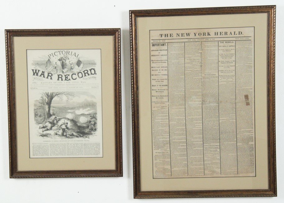 2 PIECE MISCELLANEOUS LOT OF FRAMED PRINT WORK (1 of 5)