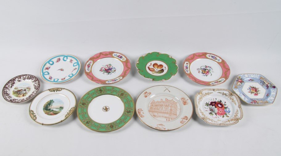 MISCELLANEOUS LOT OF 10 MISCELLANEOUS ENGLISH PORCELAIN (1 of 3)