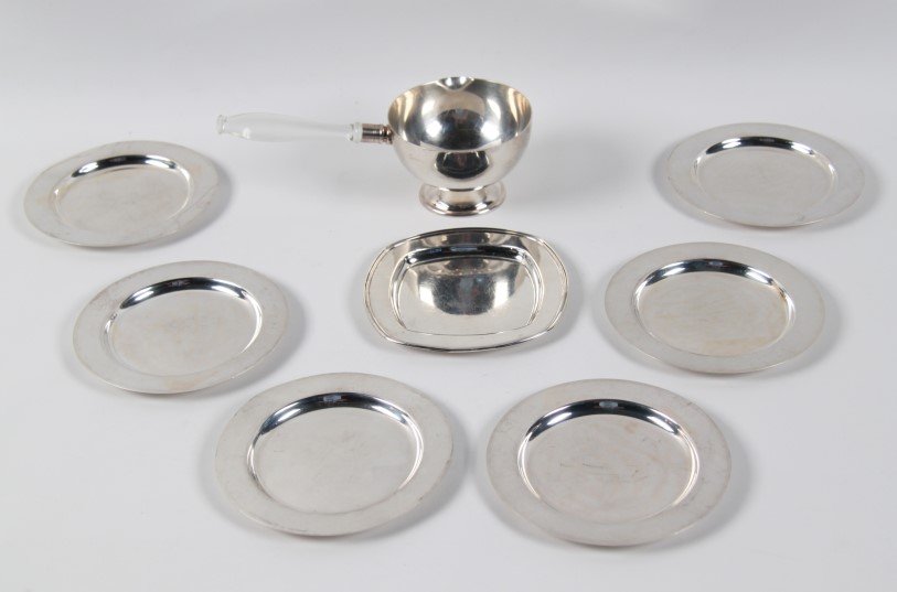 38 TROY OZS.,  8 PIECE MISCELLANEOUS LOT OF STERLING (1 of 3)