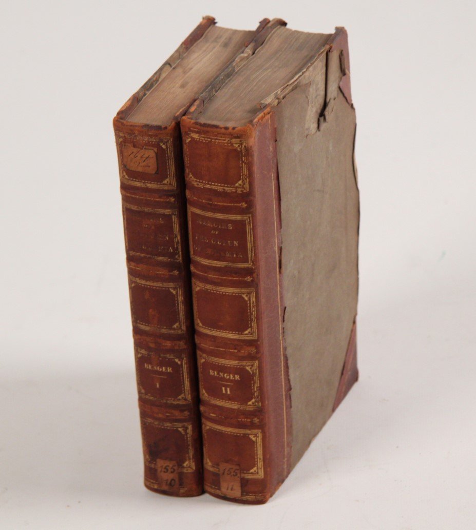 GROUP OF 2 LEATHER BOUND BOOKS (1 of 2)