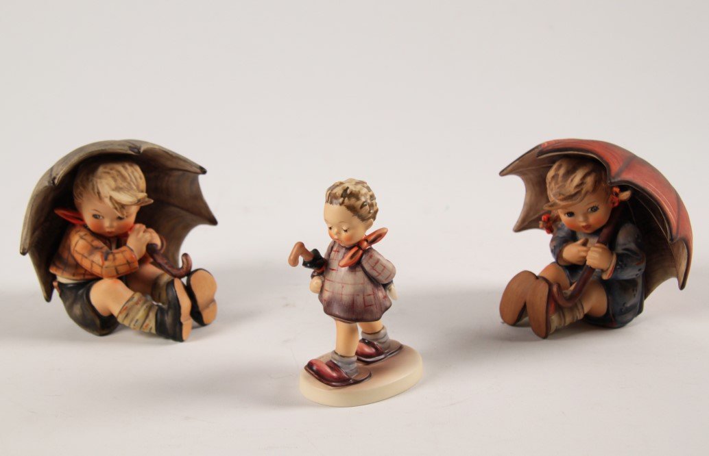 3 PIECE MISCELLANEOUS LOT OF GEOBEL HUMMEL FIGURINES (1 of 2)