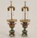 PAIR OF OLD PARIS PORCELAIN URN SHAPED LAMPS