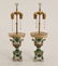 PAIR OF OLD PARIS PORCELAIN URN SHAPED LAMPS - 2
