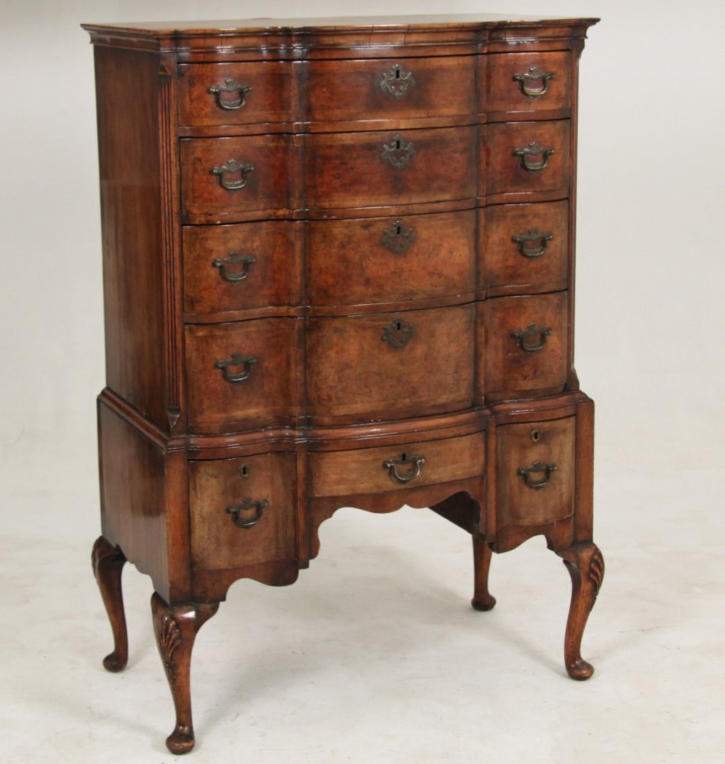 ENGLISH QUEEN ANNE STYLE WALNUT HIGHBOY (1 of 3)