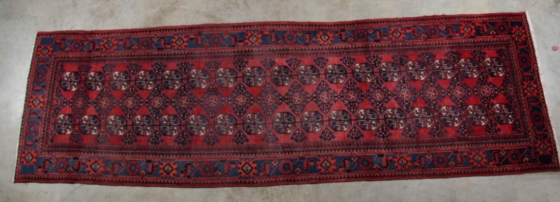 ORIENTAL RUG 3'10" X 12'8" MEHABAD: ORIENTAL RUG 3'10" X 12'8" MEHABAD