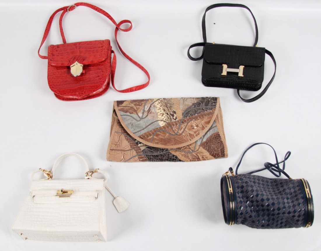 GROUP OF 5 DESIGNER ITALIAN PURSES (1 of 1)