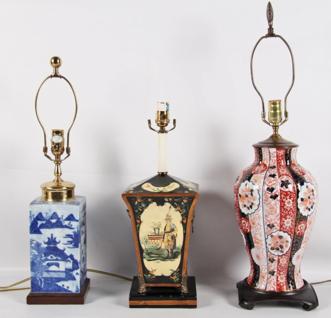 6 PIECE MISCELLANEOUS LOT OF LAMPS AND ART (1 of 2)