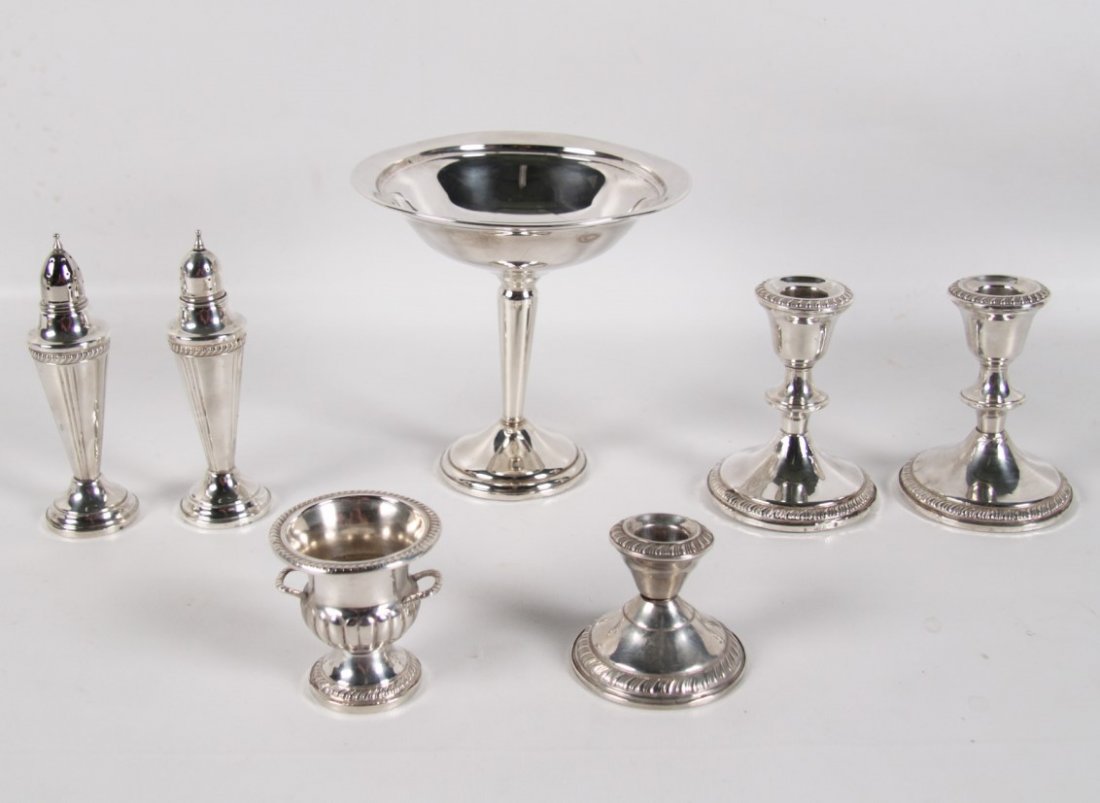 MISCELLANEOUS 7 PIECE LOT OF WEIGHTED STERLING (1 of 2)
