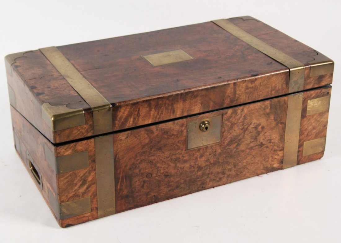 LARGE ENGLISH WALNUT LAP DESK (1 of 3)