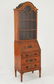 PETITE ENGLISH SATINWOOD ADAMS DESIGN BUREAU BOOKCASE