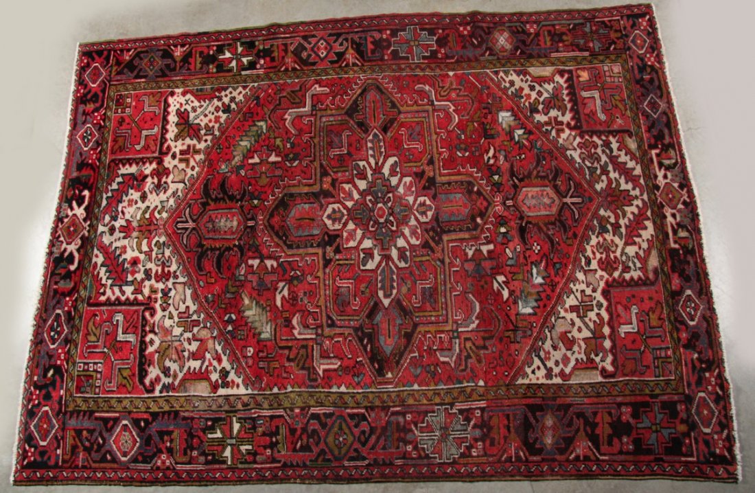 ORIENTAL RUG 7'5" X 10' HERIZ: ORIENTAL RUG 7'5" X 10' HERIZ